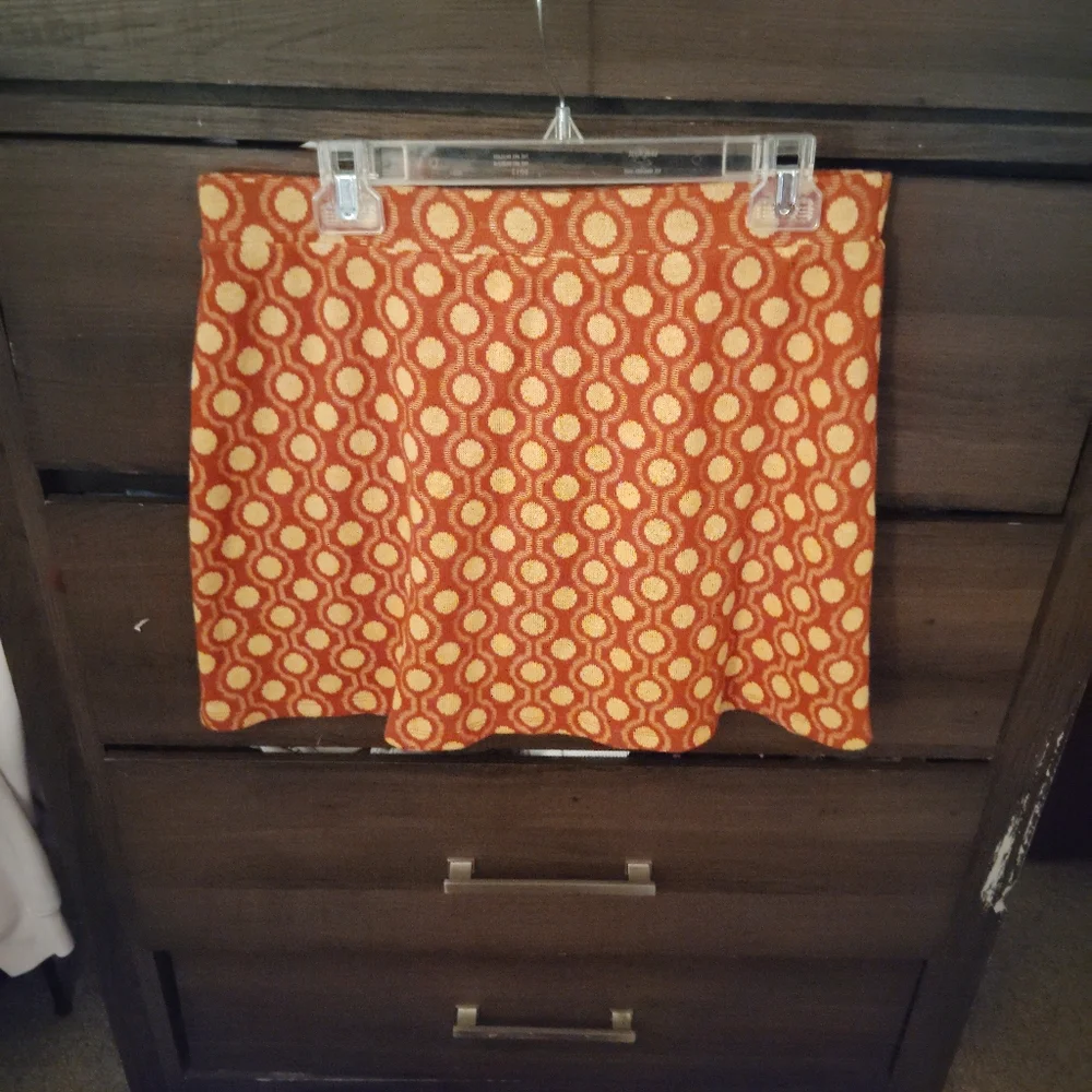 ZARA Geometric Print Mini Skirt - Large